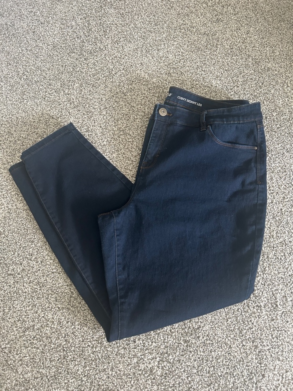 Style & Co. Dark Blue Curvy Skinny Jeans
